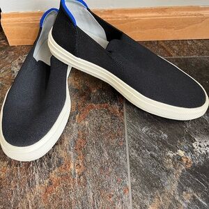Rothy’s black The City slip on shoe/ sneaker. Women’s size 10/ men’s size 8.5